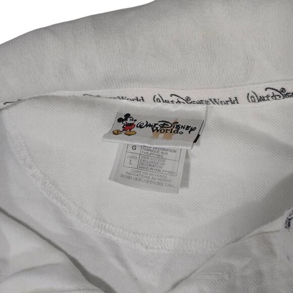 Vintage 2006 Walt Disney World Polo Shirt Large | Mickey Goofy Embroidered Logo - Picture 3 of 3